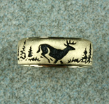 whitetail wedding ring